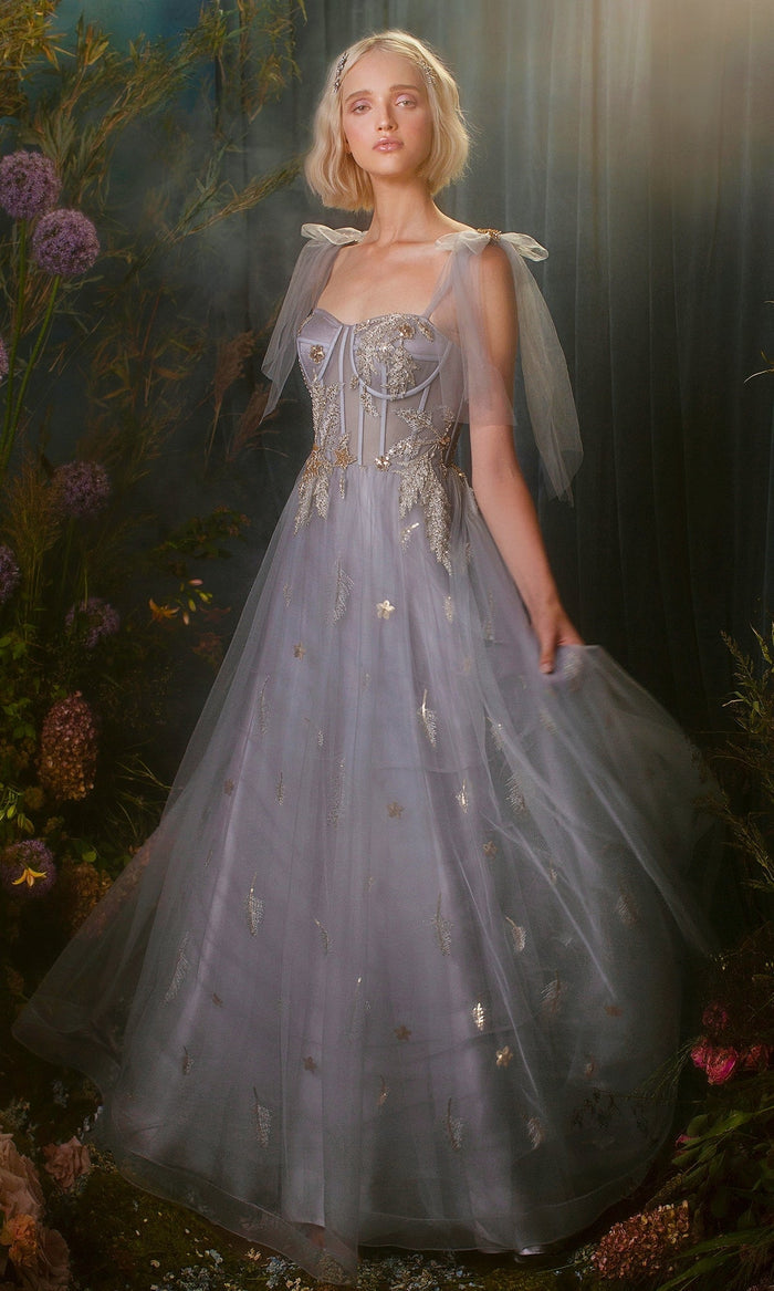 Midnight Andrea & Leo Long Formal Dress A0824