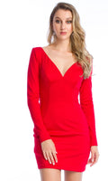 Deep Red Ava Presley Short Party Dress 25940