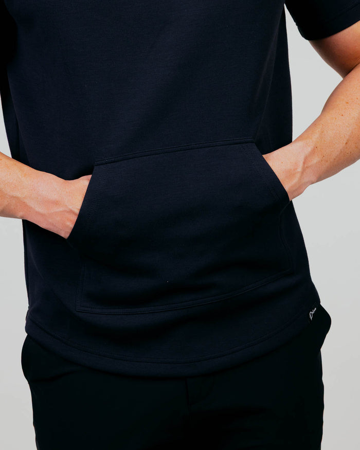 Black CoreSoft Hooded Tee