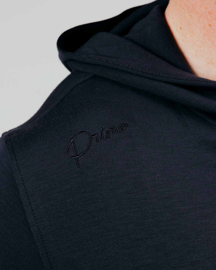 Black CoreSoft Hooded Tee