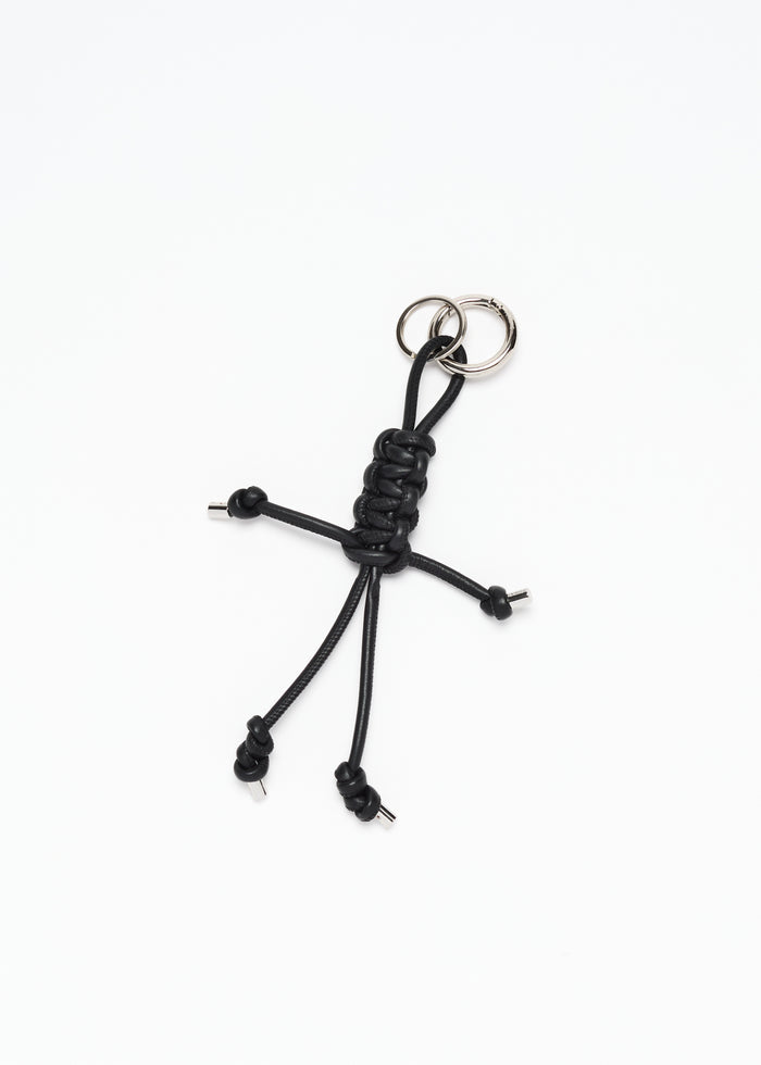 BLACK LANYARD KEY RING