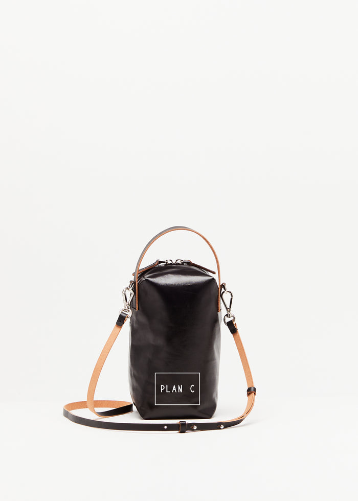 BLACK VERTICAL "PILI AND BIANCA" POUCH