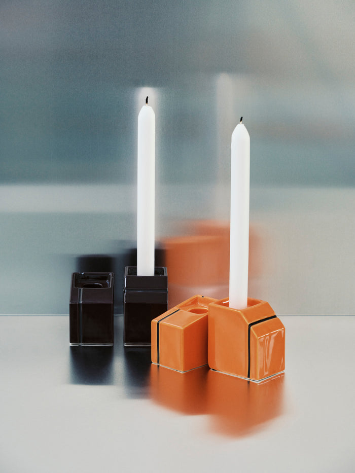 BURGUNDY CANDLEHOLDERS