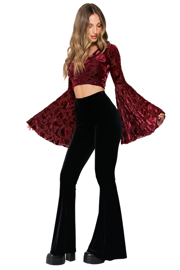 Burned Velvet Witch Spectre Top
