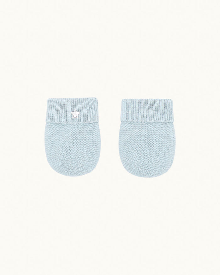 Callie Summer Cotton Mittens - Blue