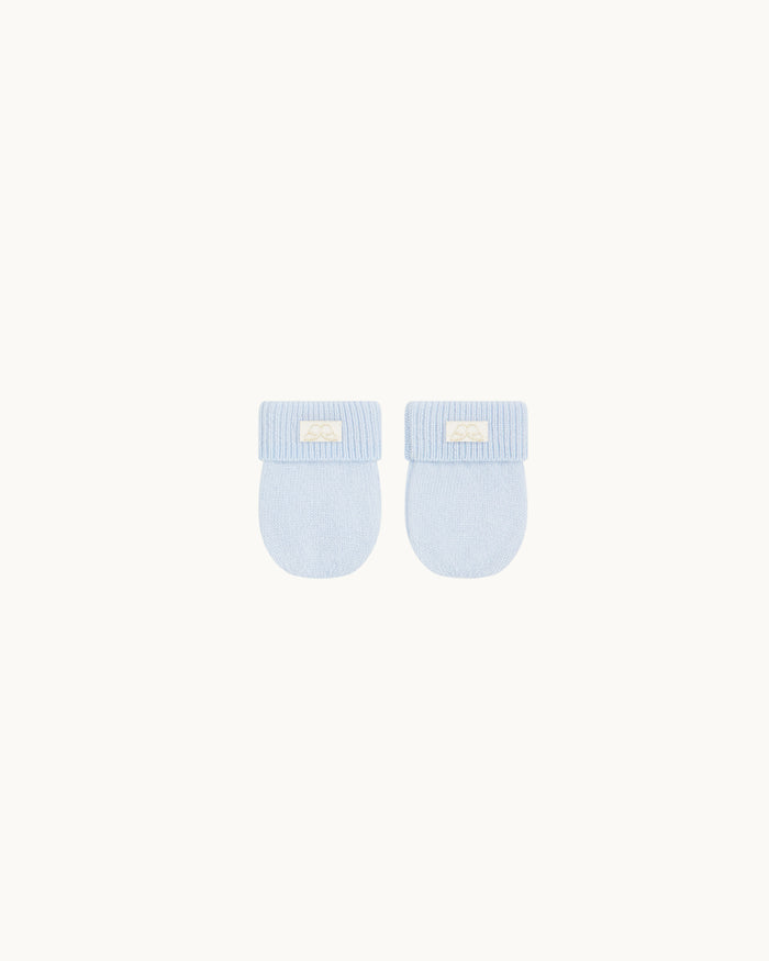 Cashmere Mittens - Blue