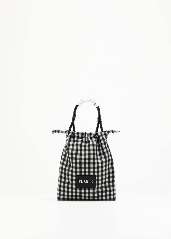 CHECK TWILL COULISSE SHOPPER