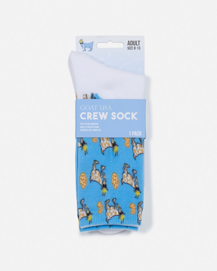 Cookie goat design socks in packaging
