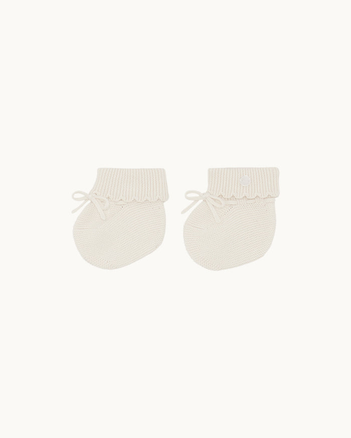 Cordell Summer Cotton Booties - Milky White