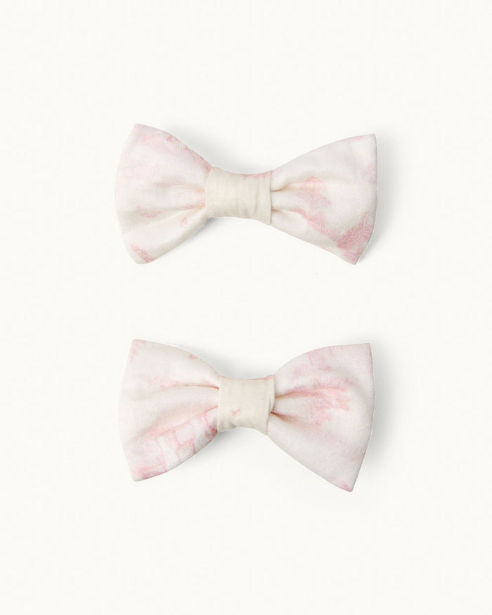 Dakota Toile De Jouy Hair Clips Two Pack - Pink