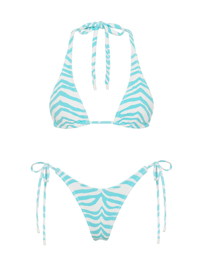 DARA - SKY ZEBRA SPLASH Triangle Bikini Set
