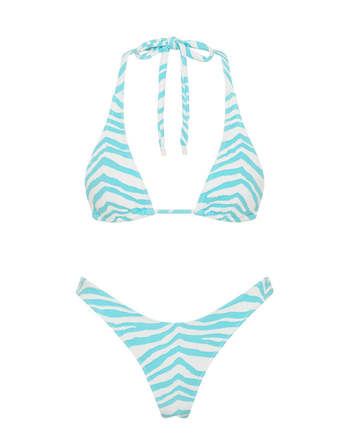 DARA - SKY ZEBRA SPLASH Triangle Bikini Set