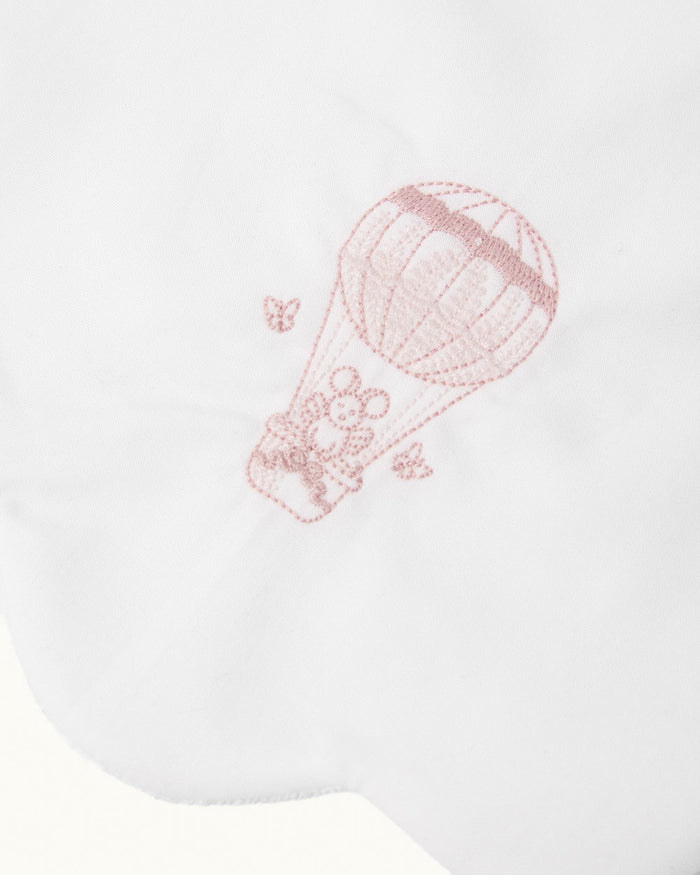 Darcy Toile De Jouy Scallop Bib Two Pack - Pink