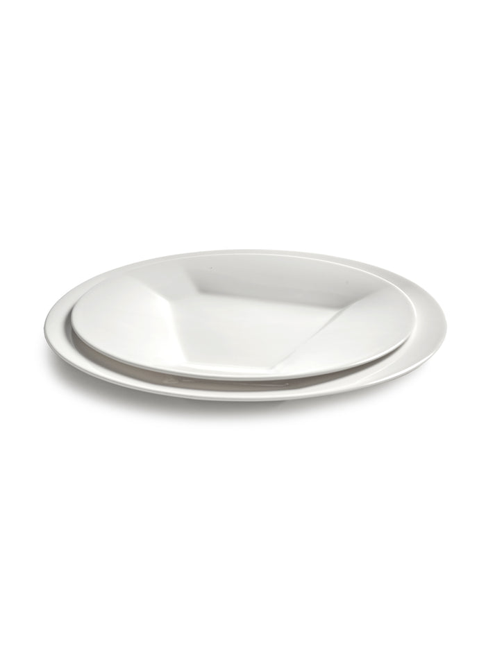 DINNER PLATE 02 SILOS - WHITE