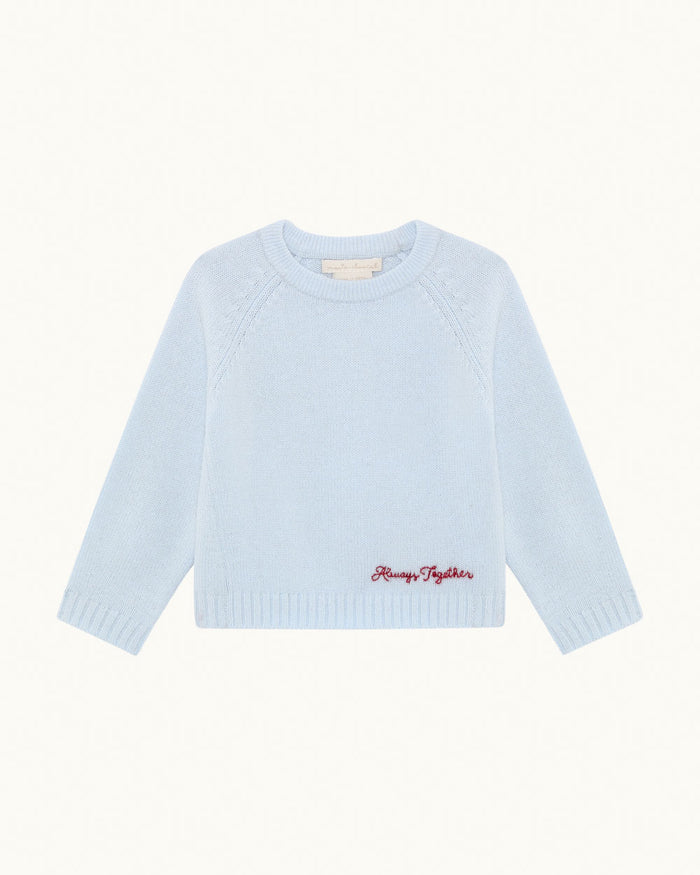 Dion Cashmere/Wool Baby Sweater - Blue