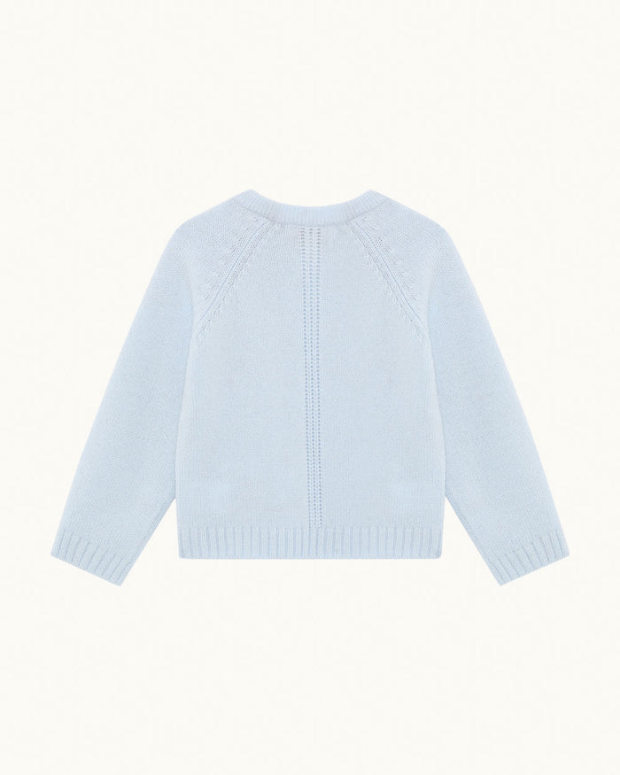 Dion Cashmere/Wool Baby Sweater - Blue