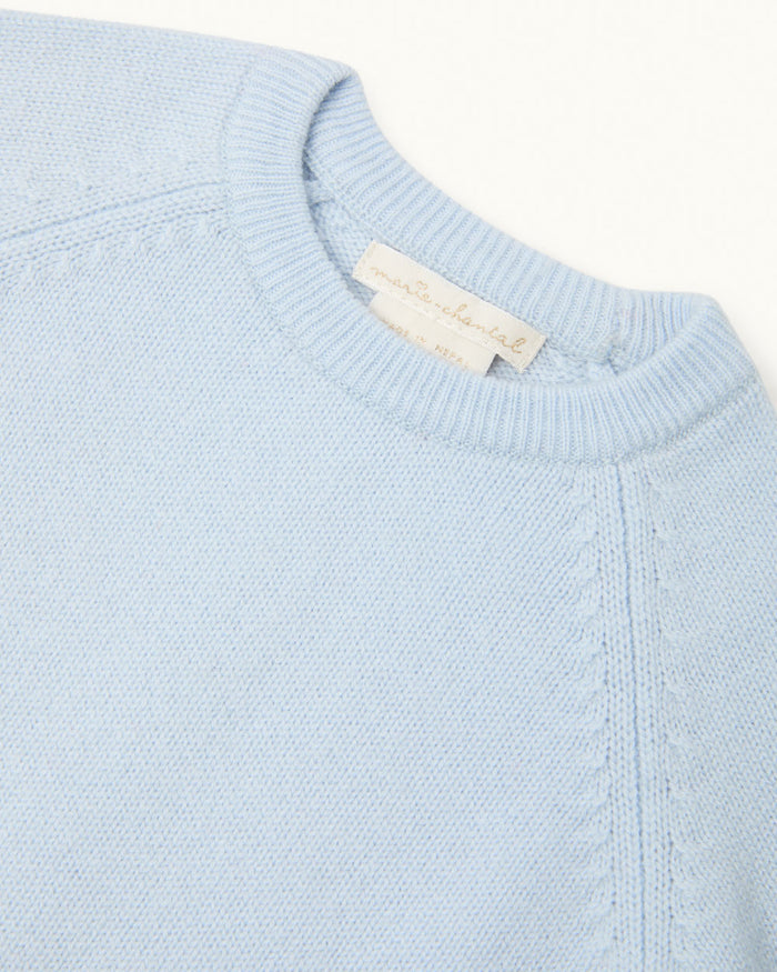 Dion Cashmere/Wool Baby Sweater - Blue
