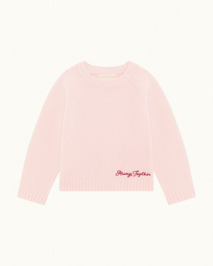 Dion Cashmere/Wool Baby Sweater - Pink