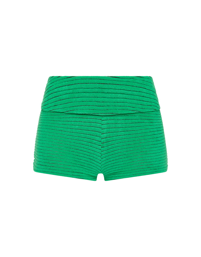 ELLI HUBE Green Terry Towelling Short