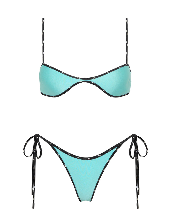 ESTE ELECTRIC Neoprene Scoop Bikini Set