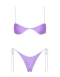 ESTE GRAPE Neoprene Scoop Bikini Set