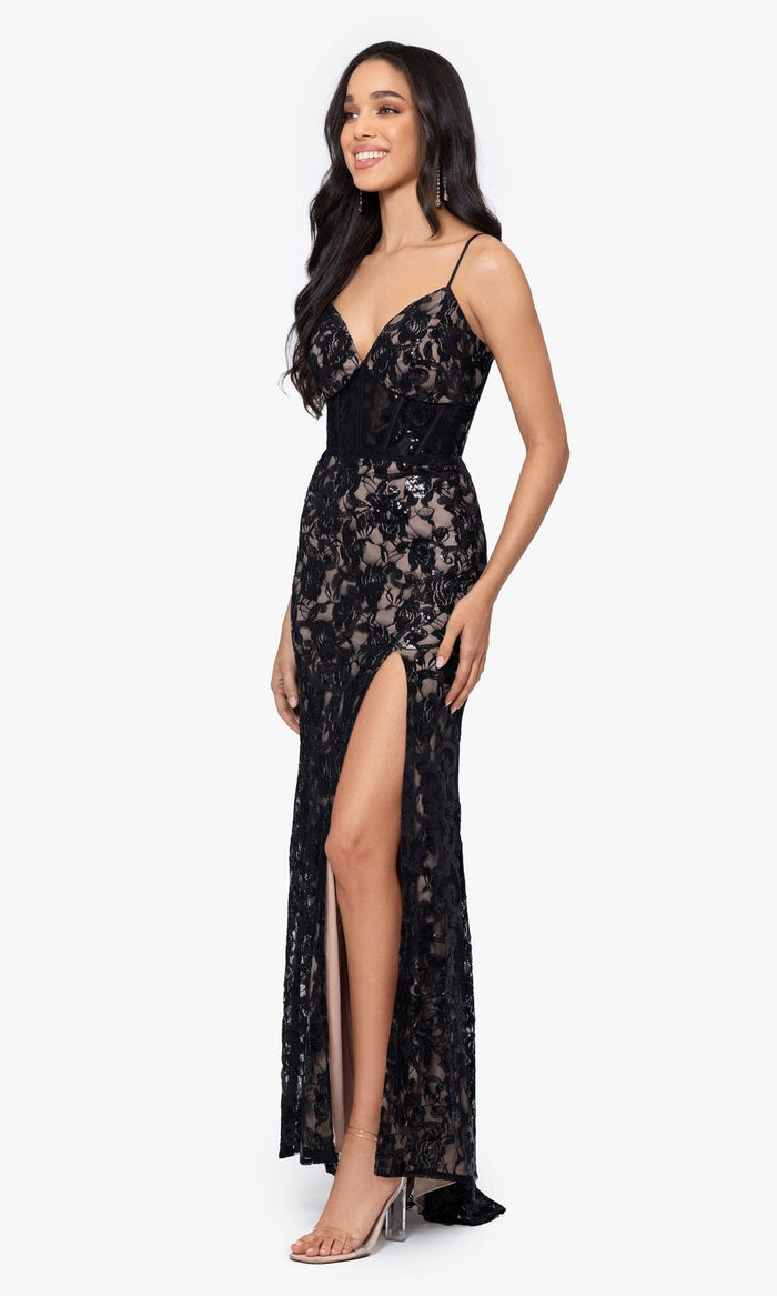 Formal Long Dress 4521BN by Blondie Nites
