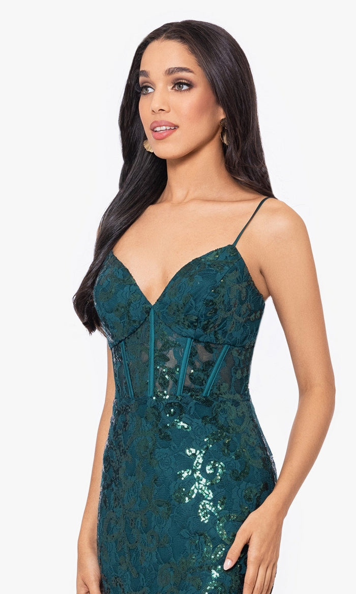 Formal Long Dress 4521BN by Blondie Nites