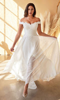 Off White Formal Long Dress 7258W By Ladivine