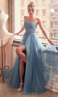 Blue Formal Long Dress C150 By Ladivine