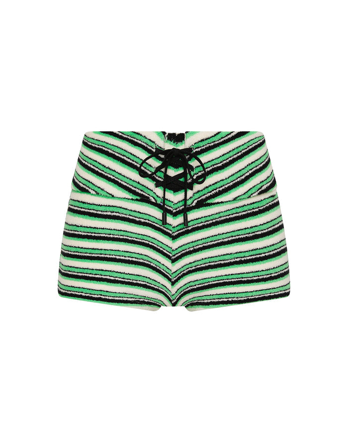 FREDY MINT SLICE STRIPE Terry Towelling  Short