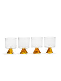 GLASS SET/4 SILOS  - OCHER