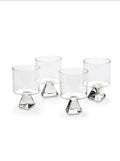 GLASS SET/4 SILOS  - TRANSPARENT