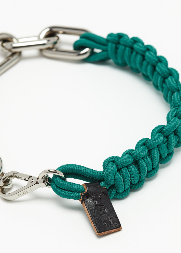 GREEN CHUNKY CHAIN NECKLACE
