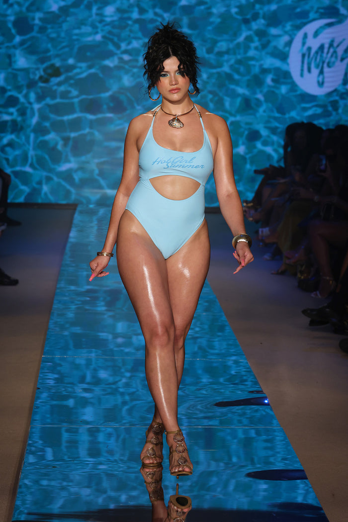 Hot Girl Summer One Piece - Blue