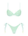 JARA SUN SPRINKLE Polka Dot Balconette Bikini Set