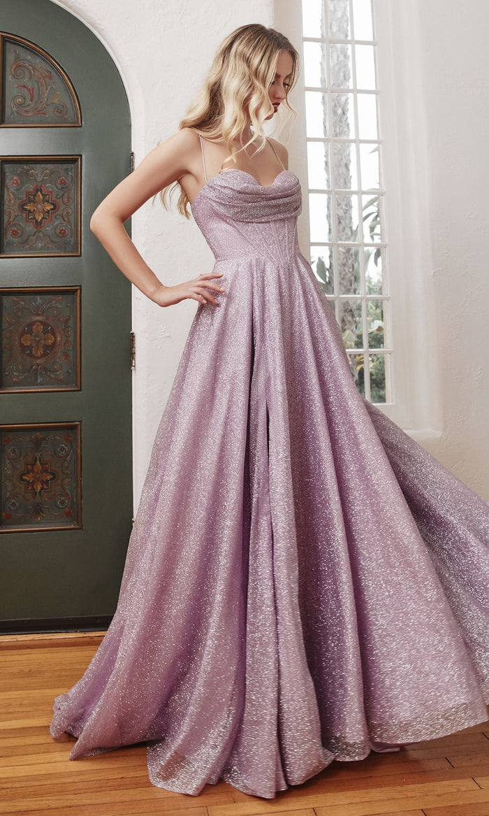 Lavender Ladivine Long Formal Dress CD252