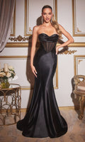 Black Ladivine Long Formal Dress CD294