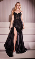 Black Ladivine Long Formal Dress CM369