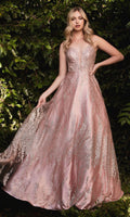 Rose Gold Ladivine Long Formal Dress j819