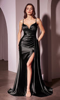Black Ladivine Long Formal Dress KV1119