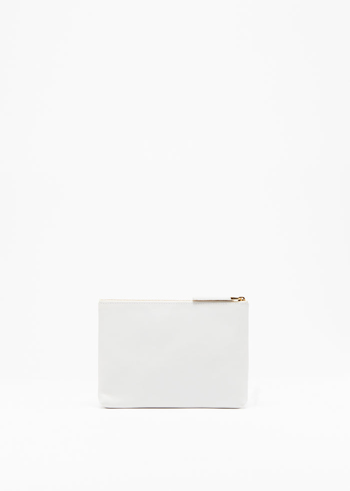LEATHER DOCUMENT HOLDER WHITE