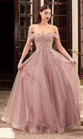 Mauve Long Formal Dress CD961 by Ladivine