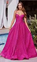 Fuchsia Long Formal Dress CDS483 by Ladivine