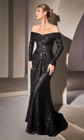 Black Long Formal Dress CH135 by Ladivine