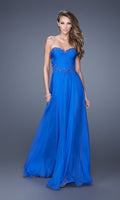 Electric Blue Long La Femme Gown 20669