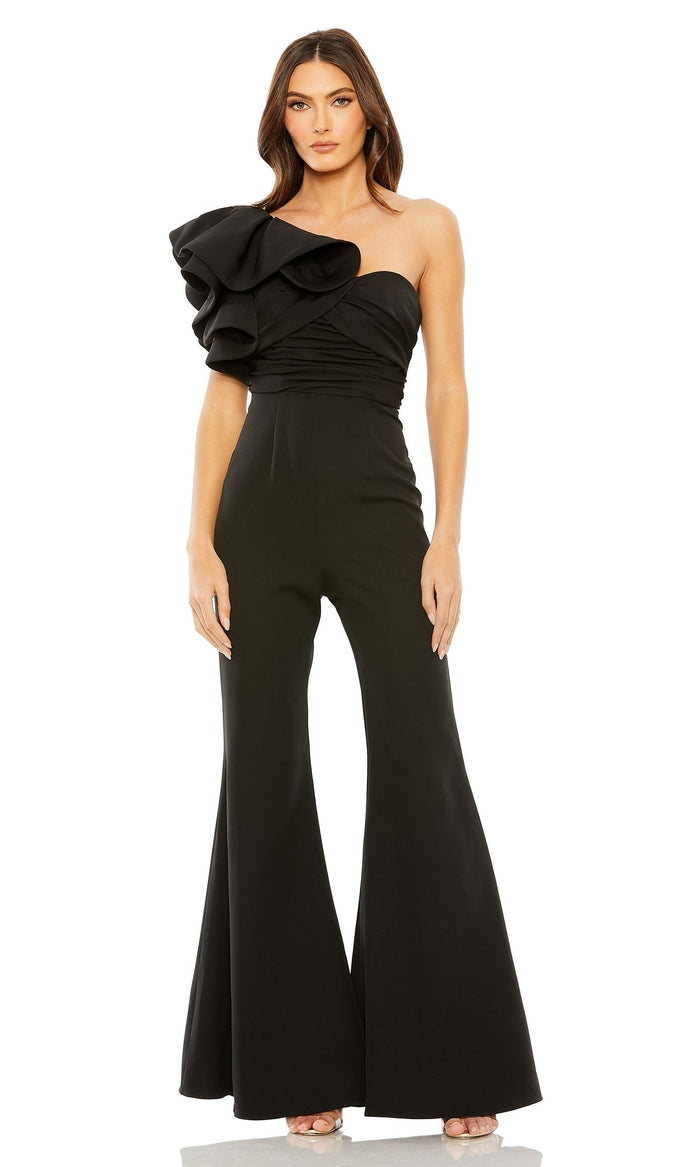 Black Mac Duggal Long Formal Jumpsuit 27460