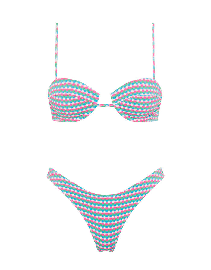 MALA MULBERRY Purple Balconette Bikini Set