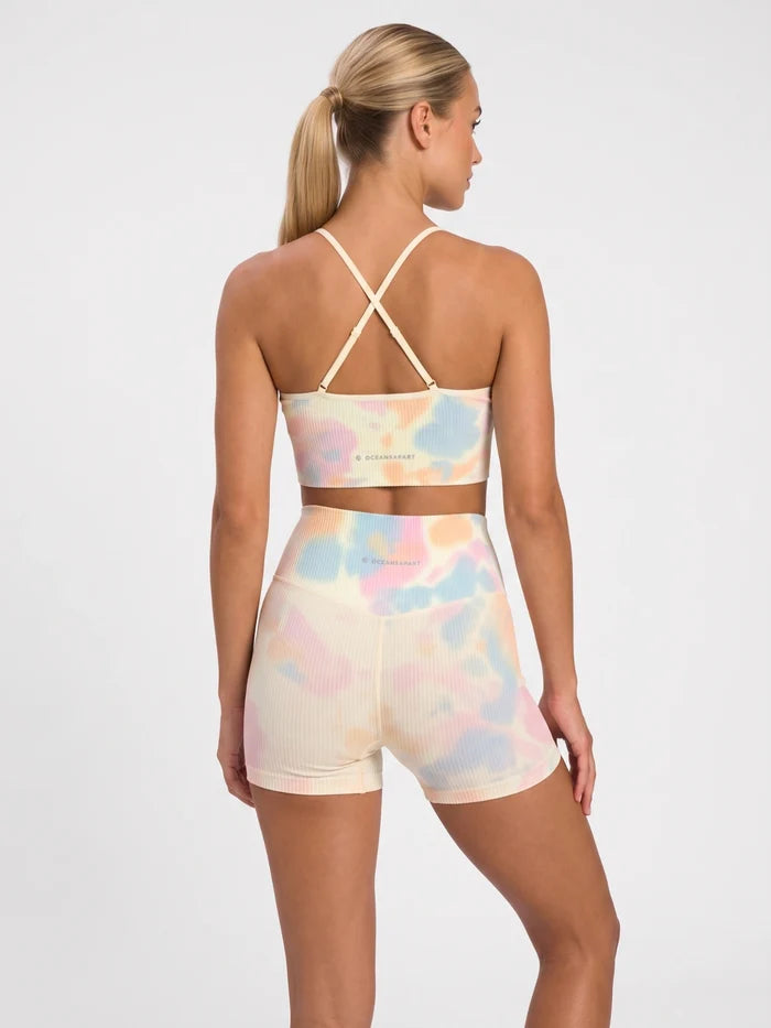 | Light Yellow Silky Tie Dye