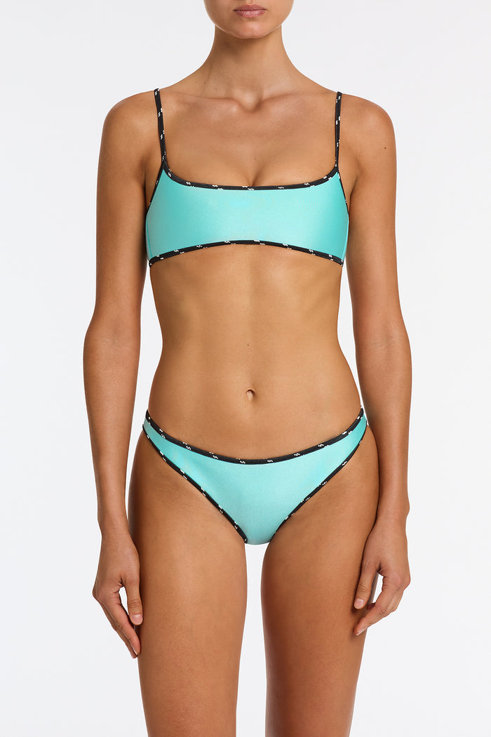 MICA ELECTRIC Neoprene Scoop Bikini Set