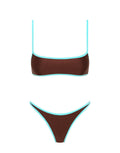 MIMA CHOC MINT Neoprene Crop Bikini Set